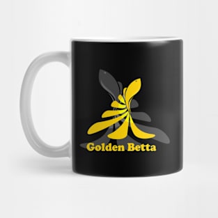 Golden Betta Fish Illustration Mug